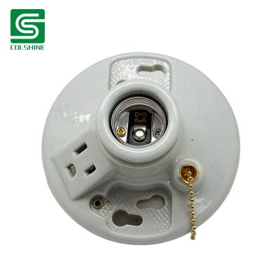 Fabricante del OEM Surface Mounted Ceramic Lamp Holder E27 Ceramic Socket With Terminals de China