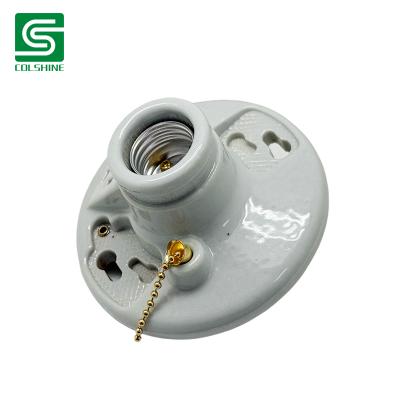 Fabricante del OEM Heat Proof Ceramic Lampholder CE / ROHS Approval Screw Type Ceramic Lampholder de China