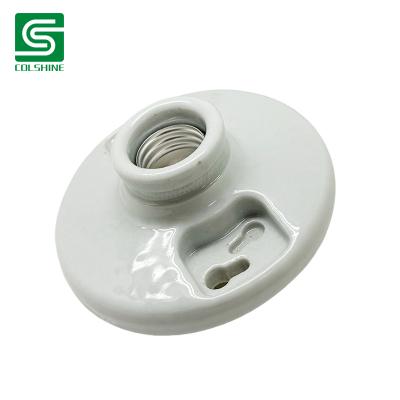 Fabricante del OEM White American Flush Mounts Fixtures Round Porcelain Light Socket de China