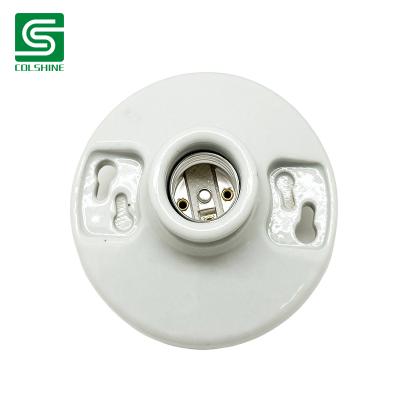 Fabricante del OEM 250V 660W Keyless Lamp Holder Ceramic Round Ceiling Mount for Ceiling Light de China