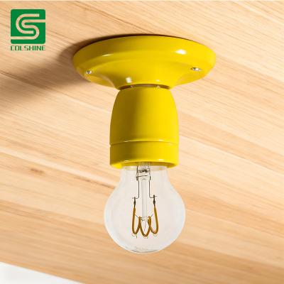 yellow lamp socket