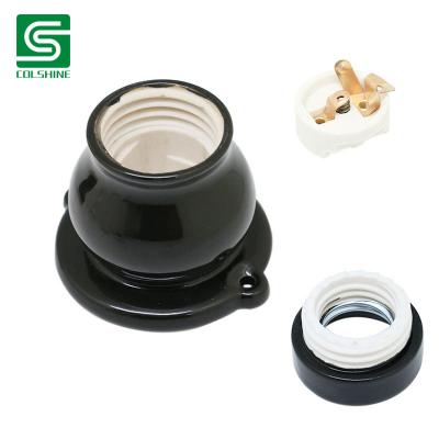 Fabricante del OEM Retro Porcelain Lamp Socket Featuring Timeless Ceramic Design for Industrial Lighting Fixtures de China